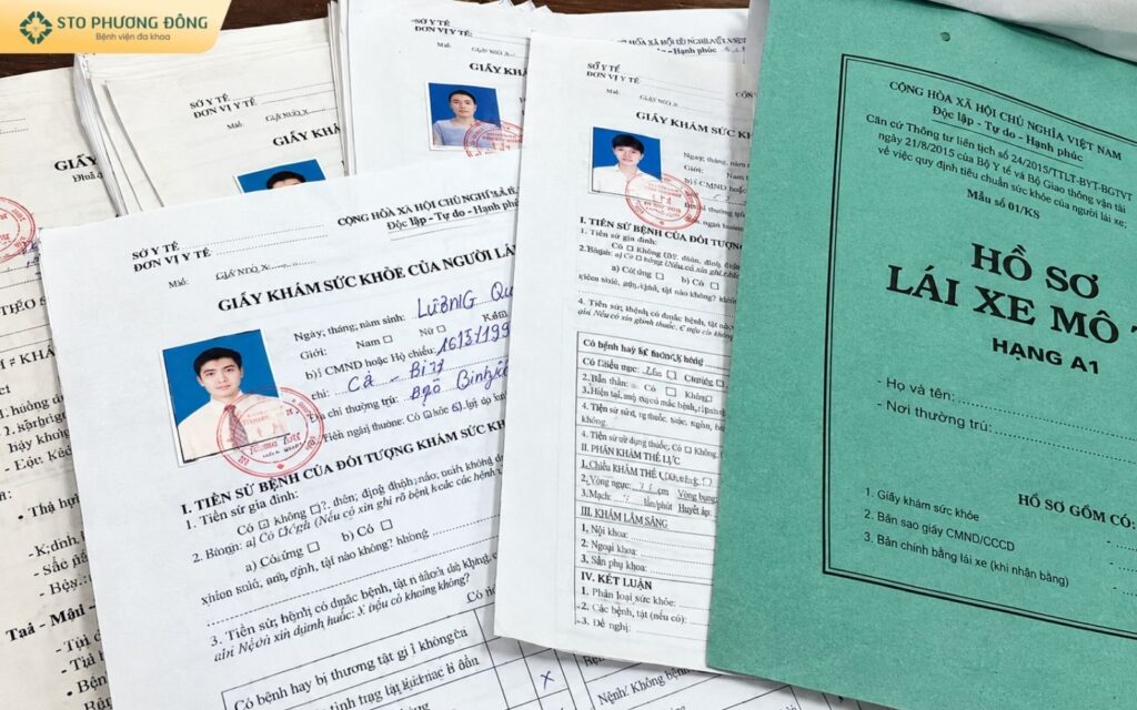 kham suc khoe thi bang lai xe